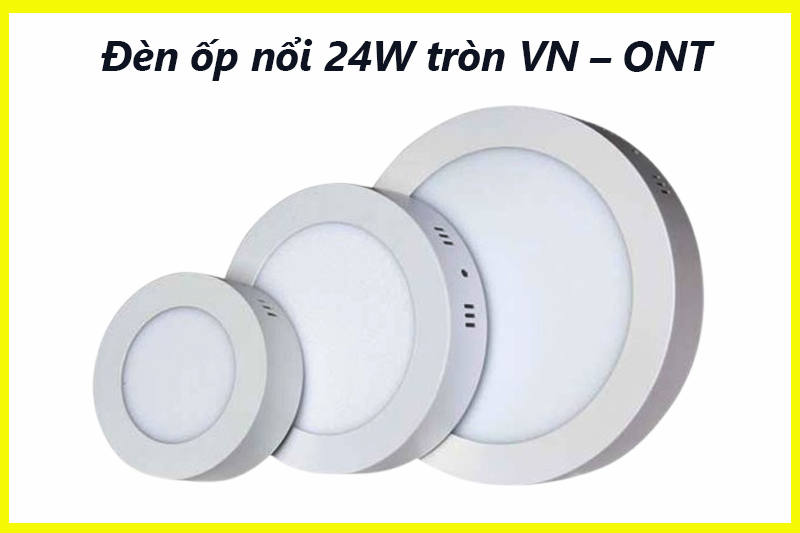 Hình ảnh đèn led ốm trần nổi tròn chất lượng cao